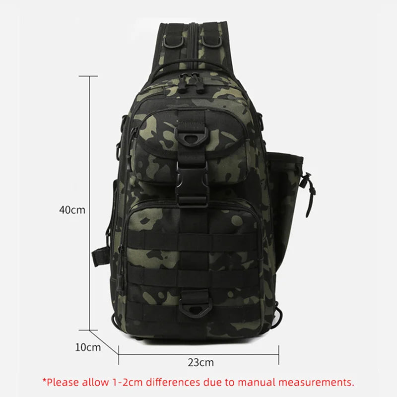 Climbing Backpack Men Fishing Gear Box Storage Lure Chest Bag Multifunction Tactical Outdoor Travel Camping Hiking Sling Bags