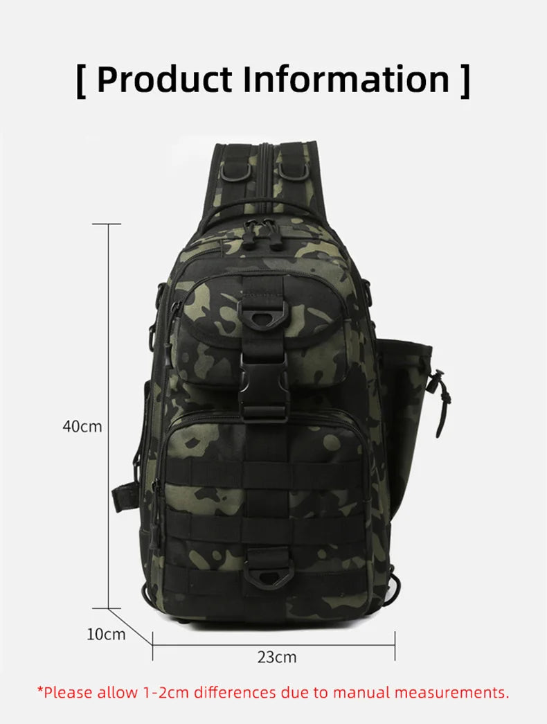 Climbing Backpack Men Fishing Gear Box Storage Lure Chest Bag Multifunction Tactical Outdoor Travel Camping Hiking Sling Bags