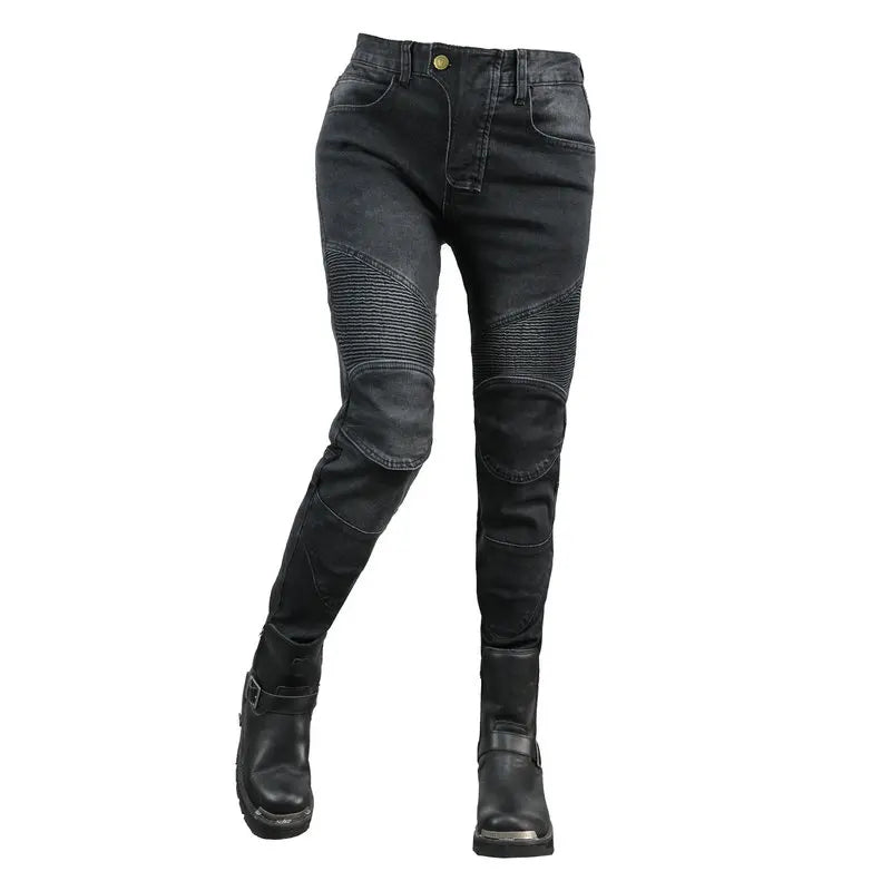 Camo Dual Spring Summer Riding Collection Women Moto Pants Classic Denim Motorcycle Female Pants Motocicleta Elastic Fit Jeans