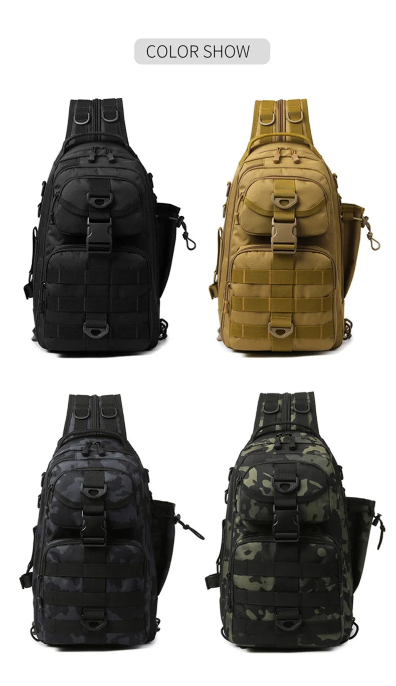 Climbing Backpack Men Fishing Gear Box Storage Lure Chest Bag Multifunction Tactical Outdoor Travel Camping Hiking Sling Bags