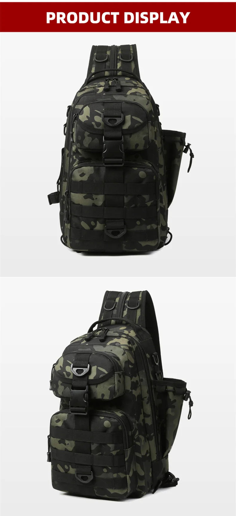 Climbing Backpack Men Fishing Gear Box Storage Lure Chest Bag Multifunction Tactical Outdoor Travel Camping Hiking Sling Bags