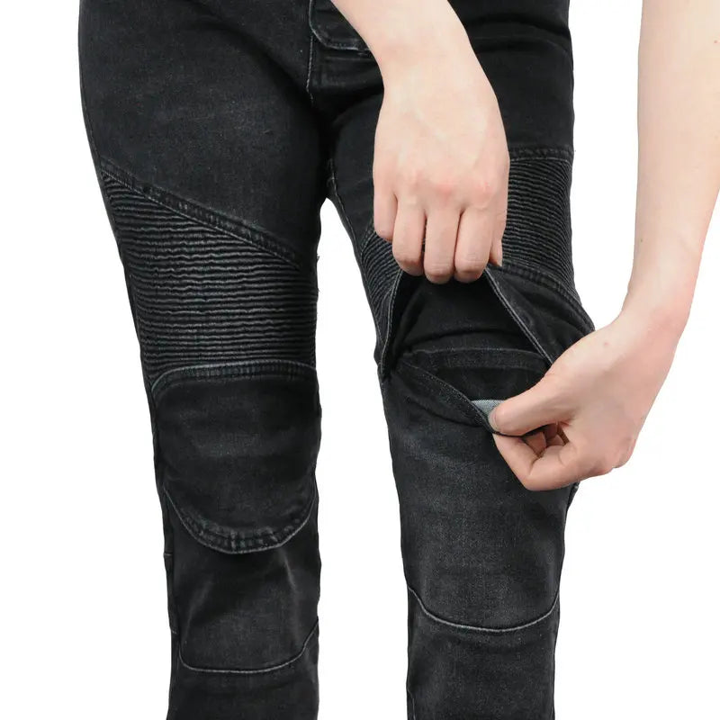 Camo Dual Spring Summer Riding Collection Women Moto Pants Classic Denim Motorcycle Female Pants Motocicleta Elastic Fit Jeans