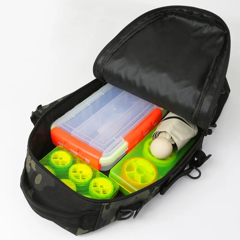 Climbing Backpack Men Fishing Gear Box Storage Lure Chest Bag Multifunction Tactical Outdoor Travel Camping Hiking Sling Bags