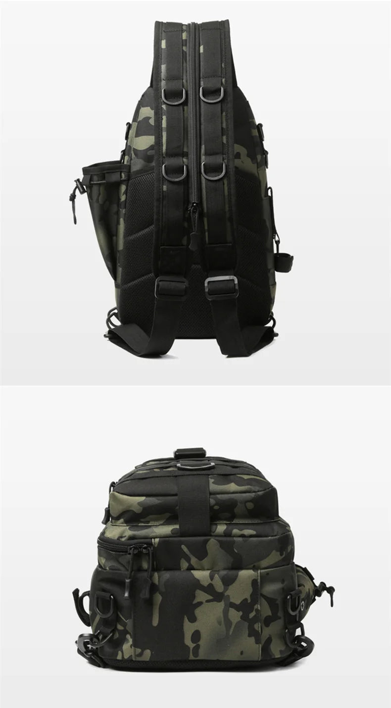 Climbing Backpack Men Fishing Gear Box Storage Lure Chest Bag Multifunction Tactical Outdoor Travel Camping Hiking Sling Bags