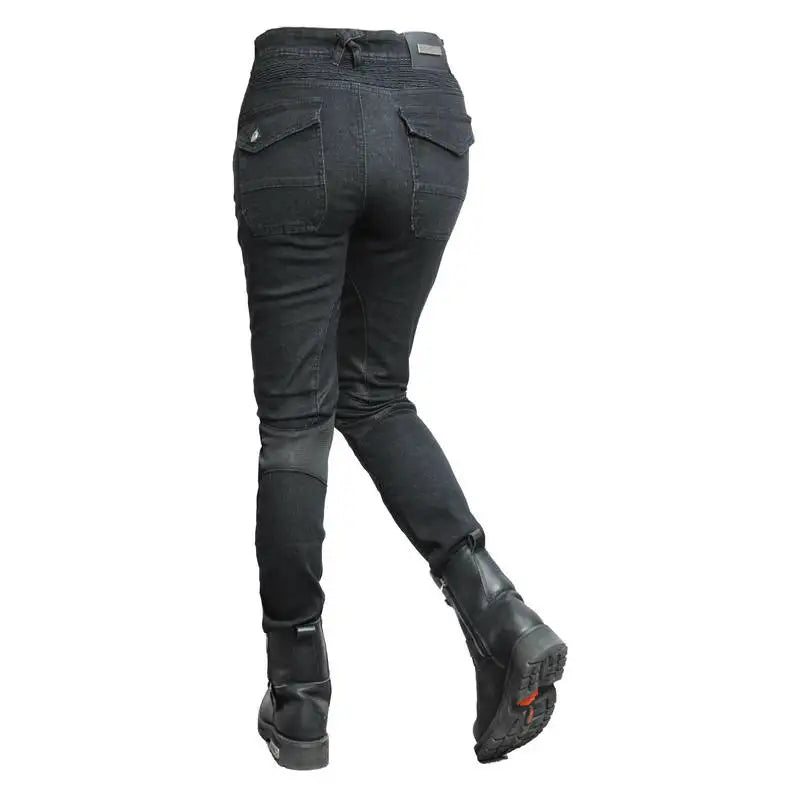 Camo Dual Spring Summer Riding Collection Women Moto Pants Classic Denim Motorcycle Female Pants Motocicleta Elastic Fit Jeans