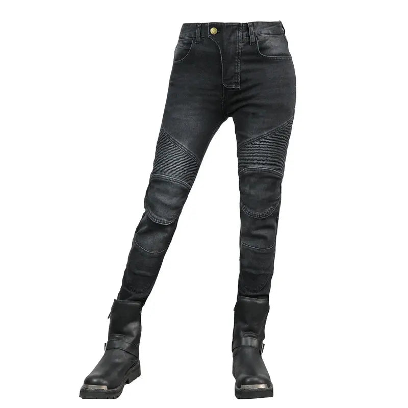 Camo Dual Spring Summer Riding Collection Women Moto Pants Classic Denim Motorcycle Female Pants Motocicleta Elastic Fit Jeans